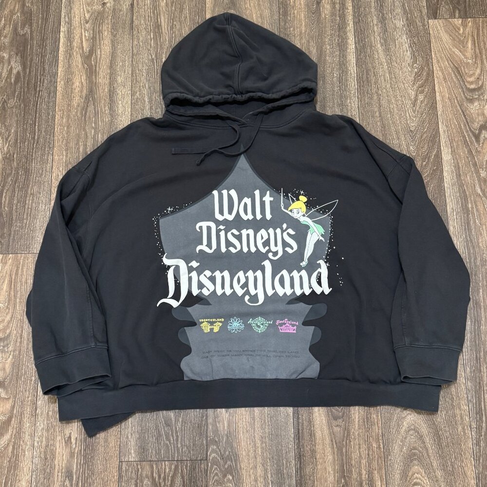 Disneyland Hoodie Women's 3X Black Walt Disney 100th Anniversary Collection